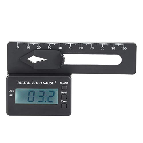 NutriEss LCD Digital Pitch Gauge Hubschrauberzubehör Elektronische Anzeige RChelicopter -Messwerkzeug Genauige Messwerte für Modellflugzeuge Setup von NutriEss