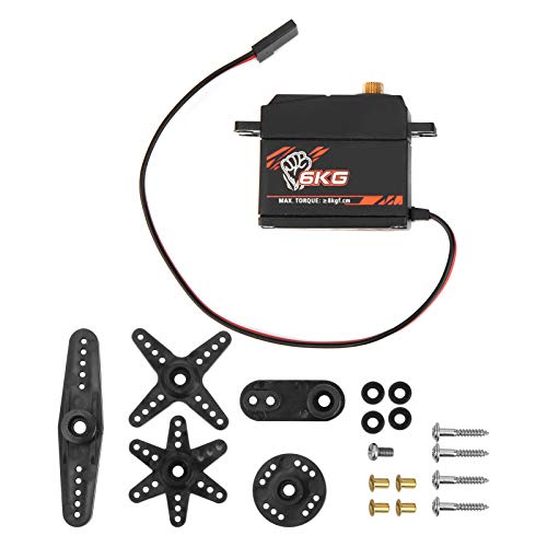 NutriEss Metal Gear Digital Servo 6 kg 1 bis 10 Hochgeschwindigkeitsauto Festflügelboot Verbesserte Leistungsausrüstung Servo Ersatz von NutriEss