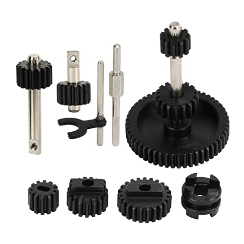 NutriEss Wellenkastengetriebe Hochfestige Stahl Langlebige stabile Leistung für P06 Fernbedienungssteuerauto -Wellenbox Metal Gear Kit 9pcs NutriEss Wellenkastengetriebe Hochfestige Stahl Langlebige stabile Leistung für P06 Fernbedienungssteuerauto -Wellenbox Metal Gear Kit 9pcs von NutriEss