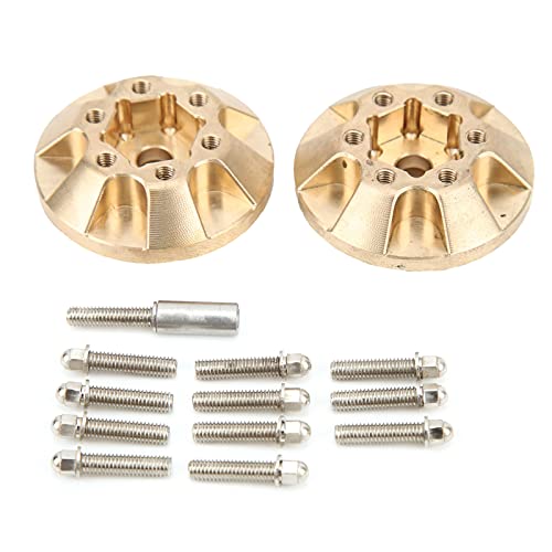 NutriEss Wheel Hub Counterweight Messing Coppler Professionelles RC -Auto -Stabilitätsverstärker für Simulationsklettermodell Autos Hochwertiges Messingmaterial Langlebig und langlebiges (3 mm) von NutriEss