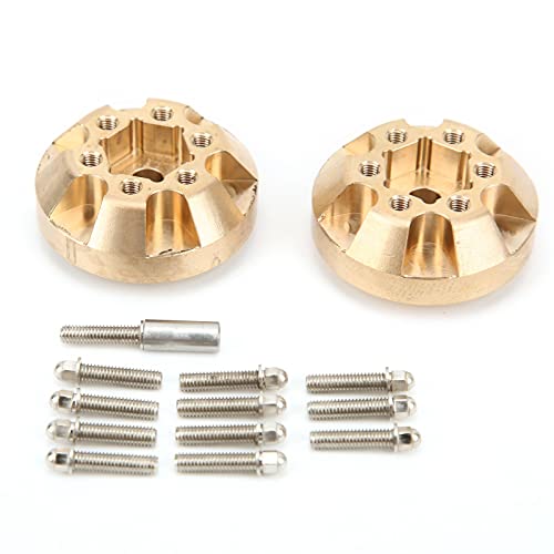 NutriEss Wheel Hub Counterweight Messing Coppler Professionelles RC -Auto -Stabilitätsverstärker für Simulationsklettermodell Autos Hochwertiges Messingmaterial Langlebig und langlebiges (6 mm) von NutriEss