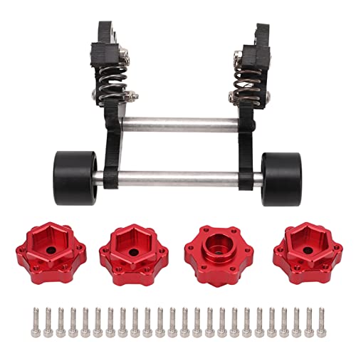 NutriEss Wheelie Bar Aluminium -Legierung RC -Auto -Upgrade -Zubehör für losi LMT 1/8 Spielzeugfahrzeug Leichtes haltbares Hochleistungssimulationssimulationsaussehen rostfrei Aussehen aus (Rot) von NutriEss