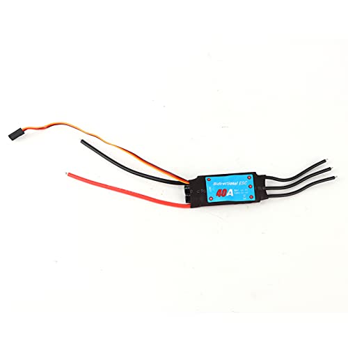 NutriEss bürstenloser Zwei -Wege -ESC 40A Elektronischer Geschwindigkeit Controller RC -Autoschiff Unterwasser -Propeller verbessert die Leistung langlebiges Design geeignet (40a) von NutriEss