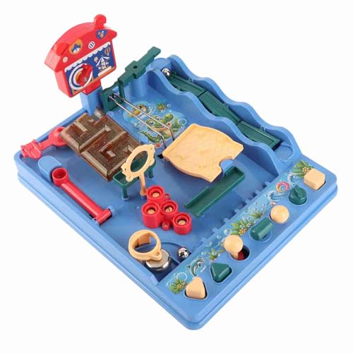 Tragbares Mini -Wasserpark -Labyrinth -Tisch -Desktop -Spiel Spielzeug für Erwachsene und Kinder Abs Material 31,5 x 27 x 10 cm von NutriEss