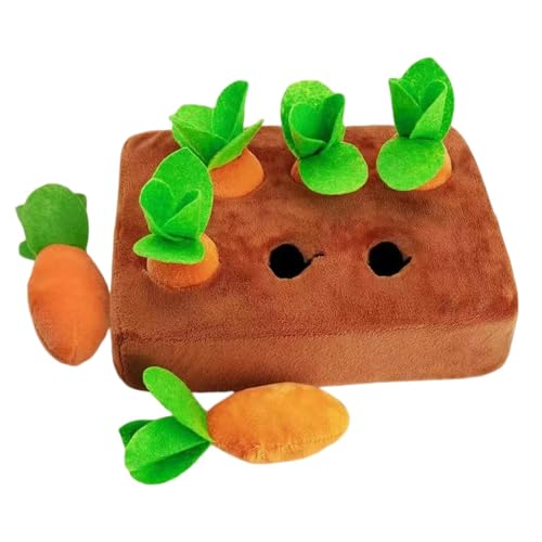 Hund Karotten Kuscheltier - Interaktives Hundespielzeug, Plüsch Schnüffelspiel | rutschfeste Futtermatte Hund, Suchspiel Trainingsspielzeug für Zuhause, Beschäftigung, Intelligenzförderung Hund Karotten Kuscheltier - Interaktives Hundespielzeug, Plüsch Schnüffelspiel | rutschfeste Futtermatte Hund, Suchspiel Trainingsspielzeug für Zuhause, Beschäftigung, Intelligenzförderung von Nuyhadds