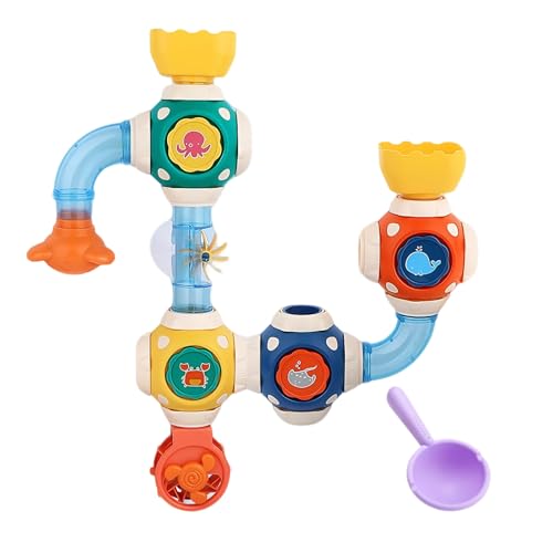 Nuyhadds Bade Wand Spielzeug,Pädagogisches Wasserleitungs Badespielzeug - Kinder Mädchen Ab 3 Jahren Kindergarten Krippe Kindertagesstätte Outdoor Schwimmbad Badezimmer Nuyhadds Bade Wand Spielzeug,Pädagogisches Wasserleitungs Badespielzeug - Kinder Mädchen Ab 3 Jahren Kindergarten Krippe Kindertagesstätte Outdoor Schwimmbad Badezimmer von Nuyhadds