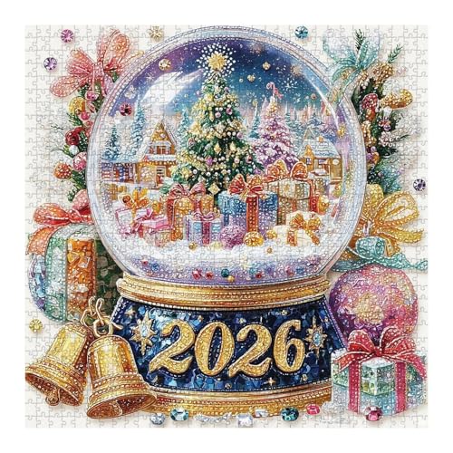 Nuyhadds Christmas Kristallkugel Puzzle 1000 Teile - Spaß Und Herausforderung Weihnachtspuzzle,Papierpuzzlespiele für Heimdekoration Anfänger Familie Erwachsene Kinder Männer Frauen kreativer Nuyhadds Christmas Kristallkugel Puzzle 1000 Teile - Spaß Und Herausforderung Weihnachtspuzzle,Papierpuzzlespiele für Heimdekoration Anfänger Familie Erwachsene Kinder Männer Frauen kreativer von Nuyhadds