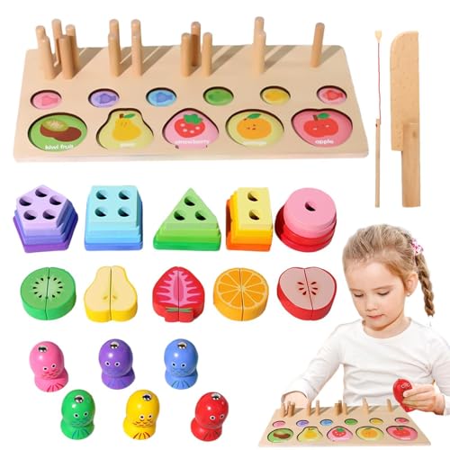 Nuyhadds Holzsortierspielzeug, Holzsortier- und Stapelspielzeug | Farberkennungsform Sorter Rätsel,Magnetisches Fischereispielzeug, Frühes Lernen, Bildungsaktivität Nuyhadds Holzsortierspielzeug, Holzsortier- und Stapelspielzeug | Farberkennungsform Sorter Rätsel,Magnetisches Fischereispielzeug, Frühes Lernen, Bildungsaktivität von Nuyhadds