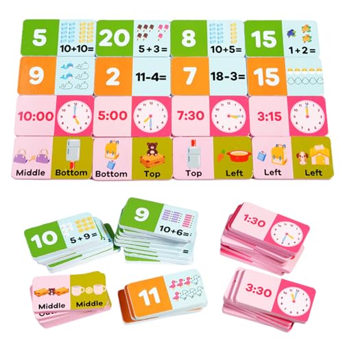 Nuyhadds Mathe-Lernspiele Ab Klasse 1 | Holzspielzeug Zur Intelligenzförderung,Rechenspiele Mit Zahlen & Uhrzeit-Lernset Für Kinder Ab 6 Jahren Homeschool Kindergarten Reisen Nuyhadds Mathe-Lernspiele Ab Klasse 1 | Holzspielzeug Zur Intelligenzförderung,Rechenspiele Mit Zahlen & Uhrzeit-Lernset Für Kinder Ab 6 Jahren Homeschool Kindergarten Reisen von Nuyhadds
