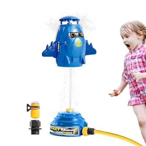 Nuyhadds Space Rocket Sprinkler, Sprinklerrakete im Freien Wasserspielzeug - Raketenform 360 ° rotierende niedliche Sprinkler für Hof,Spannende Kinderspiele im Freien für den Backyard Lawn Park Nuyhadds Space Rocket Sprinkler, Sprinklerrakete im Freien Wasserspielzeug - Raketenform 360 ° rotierende niedliche Sprinkler für Hof,Spannende Kinderspiele im Freien für den Backyard Lawn Park von Nuyhadds