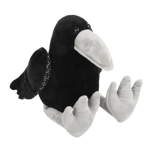 Raven Plüschtier - Schwarzes Krähe Plüschspielzeug, Ausgestopfte Krähe | Erstaunliches Geschenk Schwarzes Krähenplüschspielzeug, Raven Puppe Entzückend Plüschspielzeug Süßes Rabenspielzeug Plüschplüsc Raven Plüschtier - Schwarzes Krähe Plüschspielzeug, Ausgestopfte Krähe | Erstaunliches Geschenk Schwarzes Krähenplüschspielzeug, Raven Puppe Entzückend Plüschspielzeug Süßes Rabenspielzeug Plüschplüsc von Nuyhadds