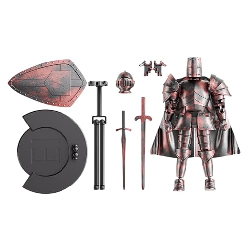 Action Figure Model, Multi-Jointed Medieval Knight Full Body Model, Flexible Statue Movable Figurine with 360 Degree Rotating Head for Display on Dining Table Action Figure Model, Multi-Jointed Medieval Knight Full Body Model, Flexible Statue Movable Figurine with 360 Degree Rotating Head for Display on Dining Table von Nuyhgtr