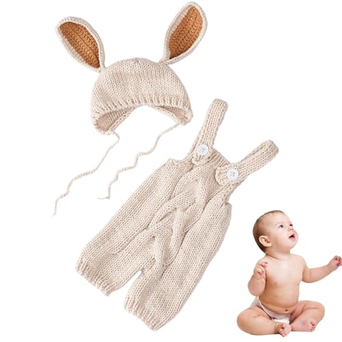 Baby Fotografie Kostüm Tier Kostüm für Babys Häschen Hut Kostüm Fotoshooting Requisiten Baby Niedlich Tier Outfit Baby Cosplay Kostüm Familientreffen Kostüm Häschen Kostüm Baby Requisiten für von Nuyhgtr
