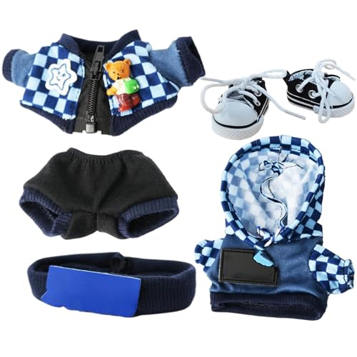 Doll Clothes Accessories Set, Handmade Toy Fashion Outfit Collection, Dress-Up Costumes Girls and Boys, Ideal for Collectors, Pretend Play, Imaginative Playtime, Display Decoration, 5.91-6.69 Inches von Nuyhgtr