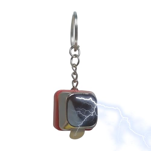 Fidget Keyboard, Funny Electric Shock Keychain, Novelty Gag Toy for Kids and Adults for Travel, Parties, Halloween, Christmas, Family, Friends, Pranks, , Red or White von Nuyhgtr