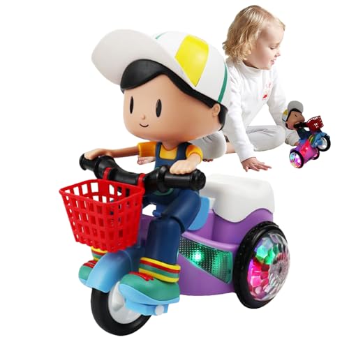 Kids Car Toy, Electric Tricycle Toys Vehicle, 360 Degree Rotating Music Game, Cool Lights and Dynamic Sound, Good for Preschool Home School Travel Playtime Use, ABS Material Kids Car Toy, Electric Tricycle Toys Vehicle, 360 Degree Rotating Music Game, Cool Lights and Dynamic Sound, Good for Preschool Home School Travel Playtime Use, ABS Material von Nuyhgtr