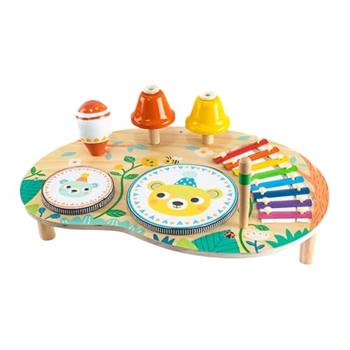 Kinderaktivitätstisch, Hölzernen Babysusorikspielzeug, Hand -Augenkoordinationsentwicklung, Pädagogisches Lernen, Spielset, Robustes Kinderspielzeug Für 2 Jahre, Kinder, Kindheitslernen, 16.85x11.81x von Nuyhgtr