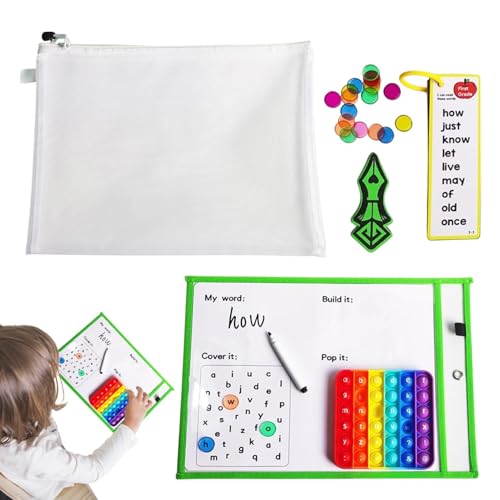 Löschbare Schreibkarteikarten, Hochfrequenz-Wort-Lernkarten, Lernkarten für Englisches Lernen, englische Vokabelkarteikarten, Lernkarten für den Kindergarten von Nuyhgtr