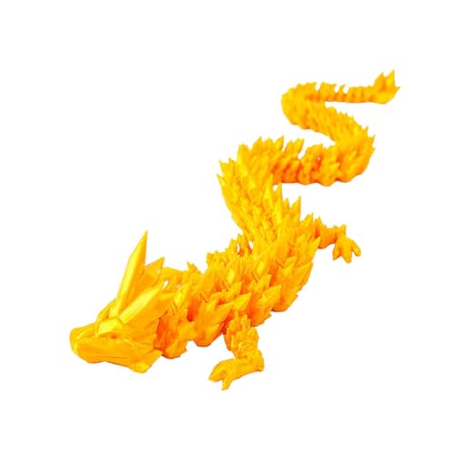 Nuyhgtr 3D Printed Dragon, Articulated Crystal Dragon Figure, 11.8 Inch Flexible Jointed Fantasy Model, Movable Desk Ornament for Home, Christmas, Halloween, Desktop Decoration Nuyhgtr 3D Printed Dragon, Articulated Crystal Dragon Figure, 11.8 Inch Flexible Jointed Fantasy Model, Movable Desk Ornament for Home, Christmas, Halloween, Desktop Decoration von Nuyhgtr