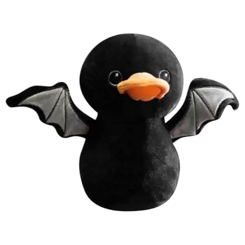 Nuyhgtr Black Bat - Plüsch Funny Duck Gefülltes Spielzeug Für Gruseliges Spiel, Weiche Süße Puppe Mit Dekorativer Funktion, Tierfigur Für Kinder, Schlafenszeit, Reisen, Sofa, Schlafzimmer, Wohnzimm Nuyhgtr Black Bat - Plüsch Funny Duck Gefülltes Spielzeug Für Gruseliges Spiel, Weiche Süße Puppe Mit Dekorativer Funktion, Tierfigur Für Kinder, Schlafenszeit, Reisen, Sofa, Schlafzimmer, Wohnzimm von Nuyhgtr
