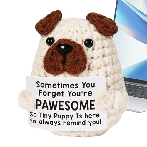 Nuyhgtr Emotional Support Stuffed Animal, Crochet Inspirational Dog Plush Stress Relief, Motivational Comfort Companion for, Encouragement, Home, Travel, Offices Nuyhgtr Emotional Support Stuffed Animal, Crochet Inspirational Dog Plush Stress Relief, Motivational Comfort Companion for, Encouragement, Home, Travel, Offices von Nuyhgtr