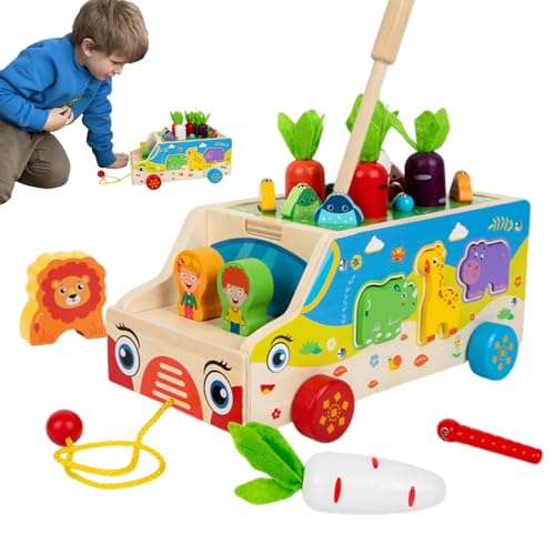 Nuyhgtr Fine Motor Toys, Carrot Harvest Shape Sorting Game Early Learning, Educational Developmental Toy to Kids, Preschool Classroom, Homeschool, Interactive Tool for Skill Development von Nuyhgtr