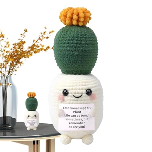 Nuyhgtr Häkelkaktus, handgefertigte Pflanzen, emotionale Unterstützung, Kaktus, positive Lebenspuppe, Topfkaktus-Ornament, gehäkelte Topfpflanzen, Topfornament, emotionales Su für Zimmer, Büros, Nuyhgtr Häkelkaktus, handgefertigte Pflanzen, emotionale Unterstützung, Kaktus, positive Lebenspuppe, Topfkaktus-Ornament, gehäkelte Topfpflanzen, Topfornament, emotionales Su für Zimmer, Büros, von Nuyhgtr