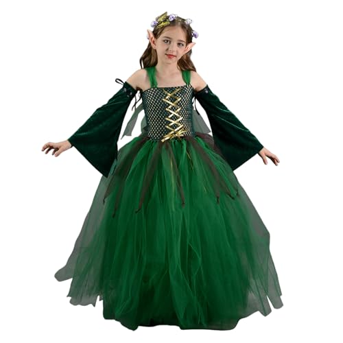 Nuyhgtr Halloween-Kostüm für Mädchen, 4 Themen, Feen-Outfit, ärmelloser mehrlagiger Tutu-Rock, Halloween-Dress-Up-Kleidung für Geburtstagsparty, Urlaub, Cosplay, stabile Materialien, 330 g Nuyhgtr Halloween-Kostüm für Mädchen, 4 Themen, Feen-Outfit, ärmelloser mehrlagiger Tutu-Rock, Halloween-Dress-Up-Kleidung für Geburtstagsparty, Urlaub, Cosplay, stabile Materialien, 330 g von Nuyhgtr