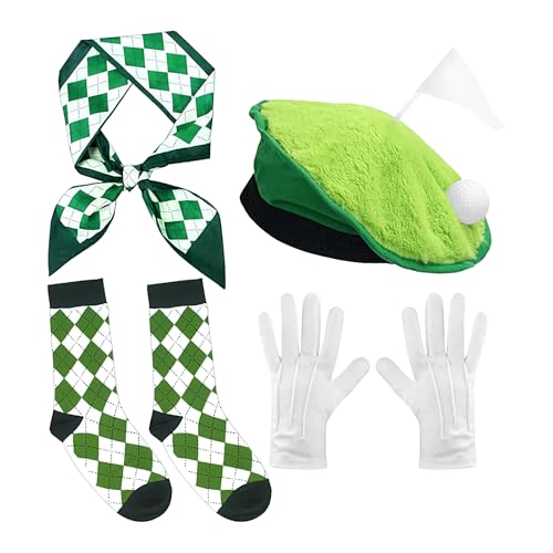 Nuyhgtr Lustige Golfmütze | Origineller Kostümhut | Partyzubehör Leichtes Set Festliche Accessoires Für Outdoor Damen Herren Golfer Feier Halloween von Nuyhgtr