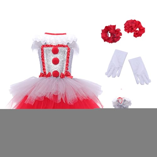 Nuyhgtr Mädchen Clown, Halloween Grusel Zirkusmädchen erset, Netzrock-Outfit Für Kinder 3-11 Jahre Kostümparty ung Halloween Weihnachten Nuyhgtr Mädchen Clown, Halloween Grusel Zirkusmädchen erset, Netzrock-Outfit Für Kinder 3-11 Jahre Kostümparty ung Halloween Weihnachten von Nuyhgtr