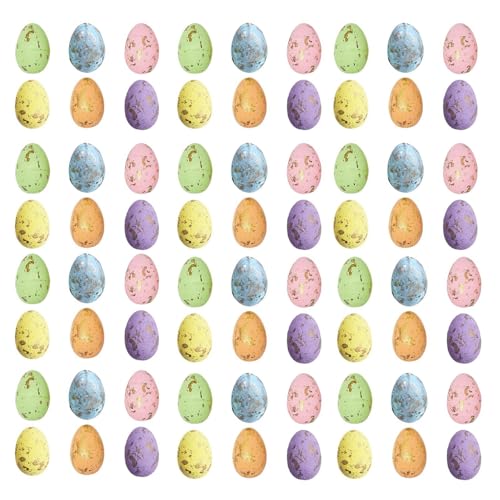 Nuyhgtr Ostern gesprenkelte Eier, 100 Stück Dekorative Osterei Künstliche Vogel Foto Requisiten Handwerk Party Supplies Urlaub Ornamente für Versammlungen A: 1,7 x 0,59 Zoll, B 3,8 x 2,9 cm Nuyhgtr Ostern gesprenkelte Eier, 100 Stück Dekorative Osterei Künstliche Vogel Foto Requisiten Handwerk Party Supplies Urlaub Ornamente für Versammlungen A: 1,7 x 0,59 Zoll, B 3,8 x 2,9 cm von Nuyhgtr