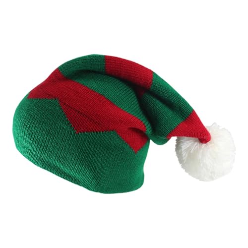 Nuyhgtr Strickmütze, Weihnachtsstrickmütze, elastische Weihnachtsmütze, bequeme Wintermütze, bunte Weihnachtsmütze, Urlaubsmütze, bunte elastische Strickmützen für Weihnachtsfeiern Nuyhgtr Strickmütze, Weihnachtsstrickmütze, elastische Weihnachtsmütze, bequeme Wintermütze, bunte Weihnachtsmütze, Urlaubsmütze, bunte elastische Strickmützen für Weihnachtsfeiern von Nuyhgtr