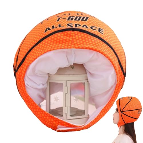 Plüsch Basketball Hut Maskerade Kopfbedeckung Halloween Party Hut Erwachsene Rollenspiel Hüte Performance Kopfbedeckung Karneval Kopfbedeckung Ba für Halloween Karneval Ankleiden Kostüm Kopfbedeckung von Nuyhgtr
