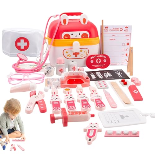 Pretend Doctor Kit, Bunny Theme Doctor Set, Role Play Doctor Kit, Children Simulation Doctor Toy, Stethoscope Play Set, Doctor Set for Girls, Doctor Kit for Boys, Pretend Play Doctor To For Girls Boys Pretend Doctor Kit, Bunny Theme Doctor Set, Role Play Doctor Kit, Children Simulation Doctor Toy, Stethoscope Play Set, Doctor Set for Girls, Doctor Kit for Boys, Pretend Play Doctor To For Girls Boys von Nuyhgtr