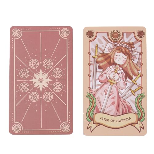 Tarot Deck, Joyful Journey Tarot, Fortune Telling Cards, Fate Divination Tools, Tarot Cards Game, English Standard Deck Tarot Card Deck for Friends Gathering and Mystical Divination Games von Nuyhgtr