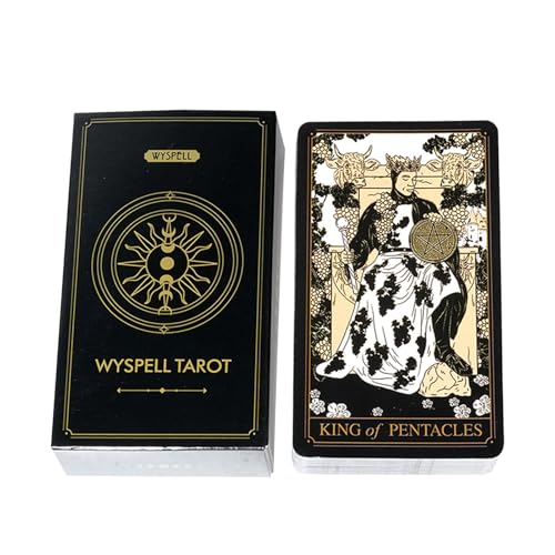 Tarotkarten Deck, Wahrsagung Tarotkarten, 78 Karten Tarot, Tarot-Orakelkarten, Insight Divination Deck, Tarotkartenset, unterhaltsame Tarotkarten für lustige Versammlungen & Einblicke Tarotkarten Deck, Wahrsagung Tarotkarten, 78 Karten Tarot, Tarot-Orakelkarten, Insight Divination Deck, Tarotkartenset, unterhaltsame Tarotkarten für lustige Versammlungen & Einblicke von Nuyhgtr