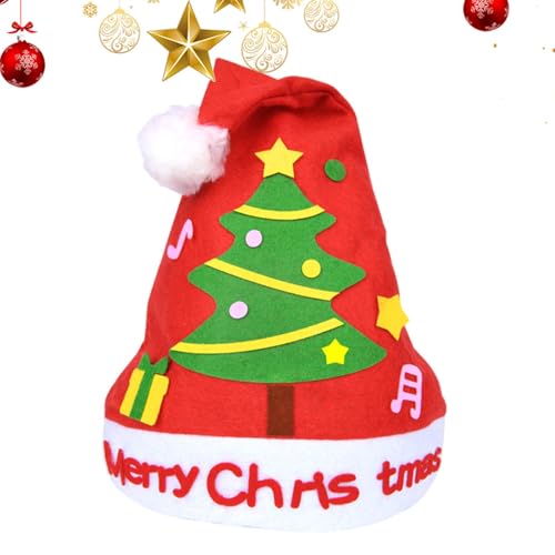 Weihnachtsmütze Making Supplies, Handmade Christmas Hat Kit, Kinder Weihnachtsmütze Kit, Urlaub Bastelbedarf, Weihnachtsmütze Kit, Kinder Urlaub Bastelset für Zuhause, Kindergarten, Kindergarten Weihnachtsmütze Making Supplies, Handmade Christmas Hat Kit, Kinder Weihnachtsmütze Kit, Urlaub Bastelbedarf, Weihnachtsmütze Kit, Kinder Urlaub Bastelset für Zuhause, Kindergarten, Kindergarten von Nuyhgtr