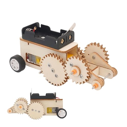 Nuyhgtr Wooden Puzzles, Kids Engineering Kit, Gear Design Kit, Engineering Activity Kit, STEM Science Project, 16x6x5.5 cm, Engineering Science Project Kit with Wooden Car Design for Ages 6+ Nuyhgtr Wooden Puzzles, Kids Engineering Kit, Gear Design Kit, Engineering Activity Kit, STEM Science Project, 16x6x5.5 cm, Engineering Science Project Kit with Wooden Car Design for Ages 6+ von Nuyhgtr