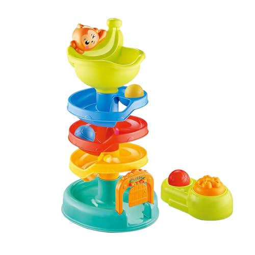 Ball Drop Toy, Stacking Tower Game, Early Learning Activity,11.42x6.3x12.2 Inches, Colorful Rolling Design for Tabletop Play and Parent Child Interaction with Boys Girls Preschoolers Son Daughter von Nuytghr