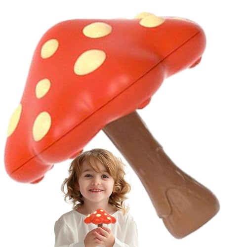 Bath Sprinkler Toy, Mushroom-Shaped Bathtub Sprayer 12.5x13cm, Rotating Water Gyroscope, Fun Interactive Bath Toy for , Boys and Girls, Yellow, Purple, Red von Nuytghr
