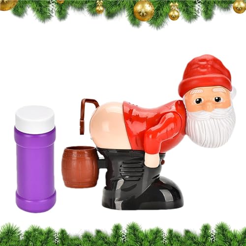 Bubble Machine, Santa Blower für Kinderparty, automatisches Blasen mit farbenfrohen Blasendesign, Outdoor -Spaßspielzeug für Mädchen Familienpoolpool - Sommerspiele Karneval Bubble Machine, Santa Blower für Kinderparty, automatisches Blasen mit farbenfrohen Blasendesign, Outdoor -Spaßspielzeug für Mädchen Familienpoolpool - Sommerspiele Karneval von Nuytghr