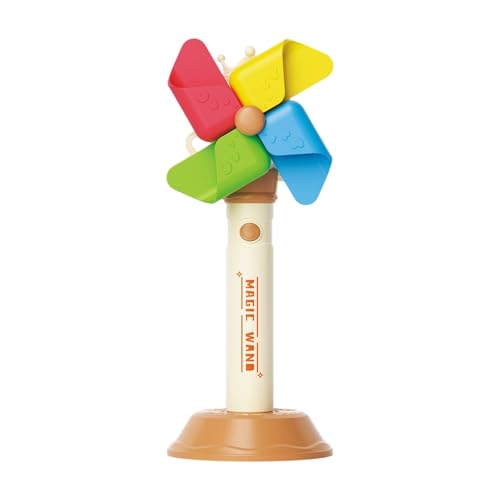 Bubble Machine, Toddler Musical Toy with Lights, 11.34x4.57 Inches 3 Gears Interactive Glow Windmill, Bubble Maker, Ideal for Kids Fun, Backyard, Garden Parties, Beach Activities von Nuytghr