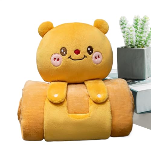 Capybara Decke, niedliche, weiche Kinder-Schlafmatte, tragbare Plüsch-Capybara-Form, 30 x 25 cm, Mehrzweck-Bettüberwurf, Reisekissen für Büro, Schule und Komfort Capybara Decke, niedliche, weiche Kinder-Schlafmatte, tragbare Plüsch-Capybara-Form, 30 x 25 cm, Mehrzweck-Bettüberwurf, Reisekissen für Büro, Schule und Komfort von Nuytghr