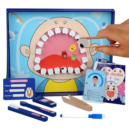 Dentist Play Set Kids, Realistic Children’s Pretend Play Kit, Interactive Role-Playing Experience, Engaging Parent-Child Game, Perfect Educational Doctor Cosplay Props for Boys Dentist Play Set Kids, Realistic Children’s Pretend Play Kit, Interactive Role-Playing Experience, Engaging Parent-Child Game, Perfect Educational Doctor Cosplay Props for Boys von Nuytghr