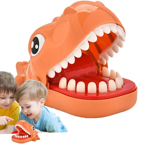 Dinosaur Dentist Toy, Bite Finger Game, Sound Effects Feature, 14.5x9.4x10cm, Colorful Tabletop Design, Surprise Reaction Play, for Kids Ages 4 and Up, Family Fun, Party Game Dinosaur Dentist Toy, Bite Finger Game, Sound Effects Feature, 14.5x9.4x10cm, Colorful Tabletop Design, Surprise Reaction Play, for Kids Ages 4 and Up, Family Fun, Party Game von Nuytghr