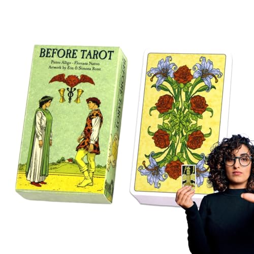 Divination Tarot Cards, Full-English Version, Portable 78-Card Oracle Deck, 4.06x2.36 Inches Spiritual Tarot Reading for Future and Past Insights, Mystical Fortune-Telling Tool Divination Tarot Cards, Full-English Version, Portable 78-Card Oracle Deck, 4.06x2.36 Inches Spiritual Tarot Reading for Future and Past Insights, Mystical Fortune-Telling Tool von Nuytghr