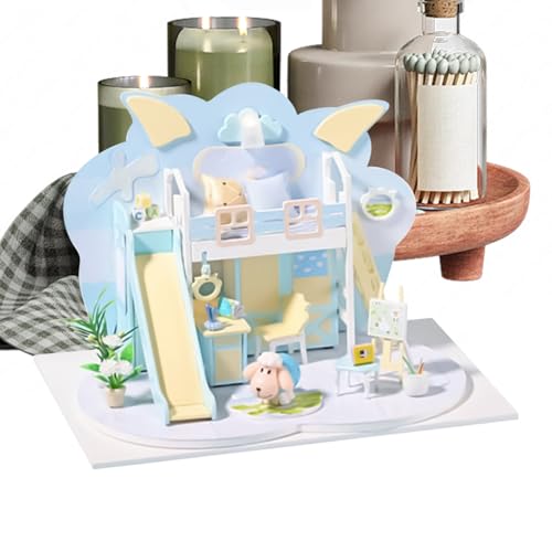 House Kit, Miniature Building Set, Craft Toy, 7.09x5.12x5.31 Inches, Sheep Shaped Design with Furniture Pieces for Home Library Decor Halloween Hobby Use by Women Teens Toddler House Kit, Miniature Building Set, Craft Toy, 7.09x5.12x5.31 Inches, Sheep Shaped Design with Furniture Pieces for Home Library Decor Halloween Hobby Use by Women Teens Toddler von Nuytghr