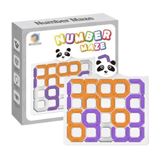 Number Puzzle, Number Maze Game, 5.63x5.51x0.28 Inches Educational Play Toy, Interactive Learning Activity for Kids Home Travel Playtime Hand Eye Coordination Development Skills of Preschoolers Number Puzzle, Number Maze Game, 5.63x5.51x0.28 Inches Educational Play Toy, Interactive Learning Activity for Kids Home Travel Playtime Hand Eye Coordination Development Skills of Preschoolers von Nuytghr