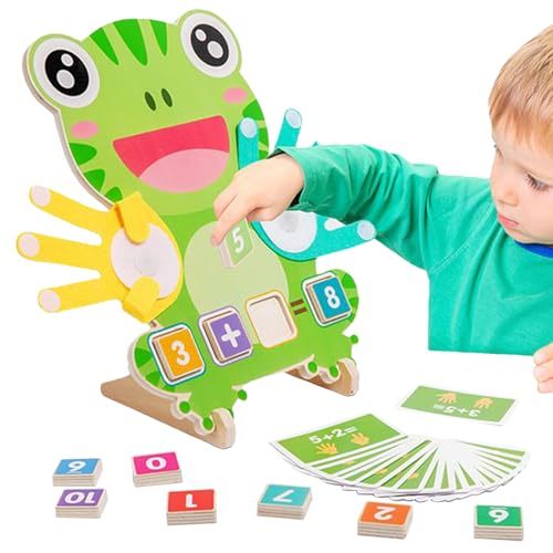 Nuytghr Addition and Subtraction Game, Educational Math Toy, Wooden Learning Activity, Green, Interactive Color Counting Set, for Toddler Preschool Kindergarten Homeschool von Nuytghr
