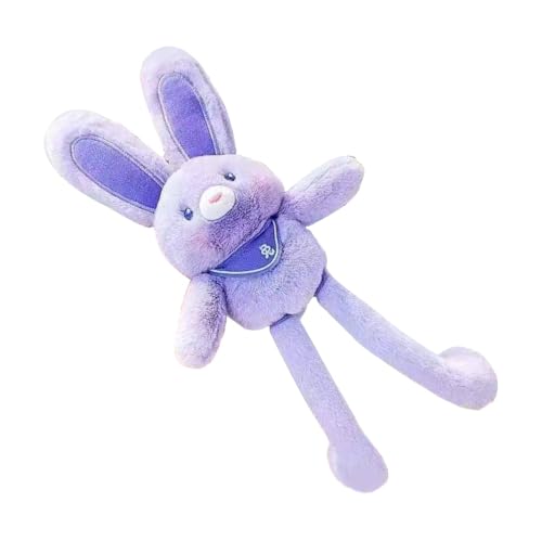 Nuytghr Bunny Plush, 11 Inch Interactive Easter Bunny, Soft Stuffed Animal, Switchable Ears and Legs, Handmade Rabbit Key Chain, 11.81x3.94x1.97 Inches, Cute Pendant for Bags and Keys von Nuytghr